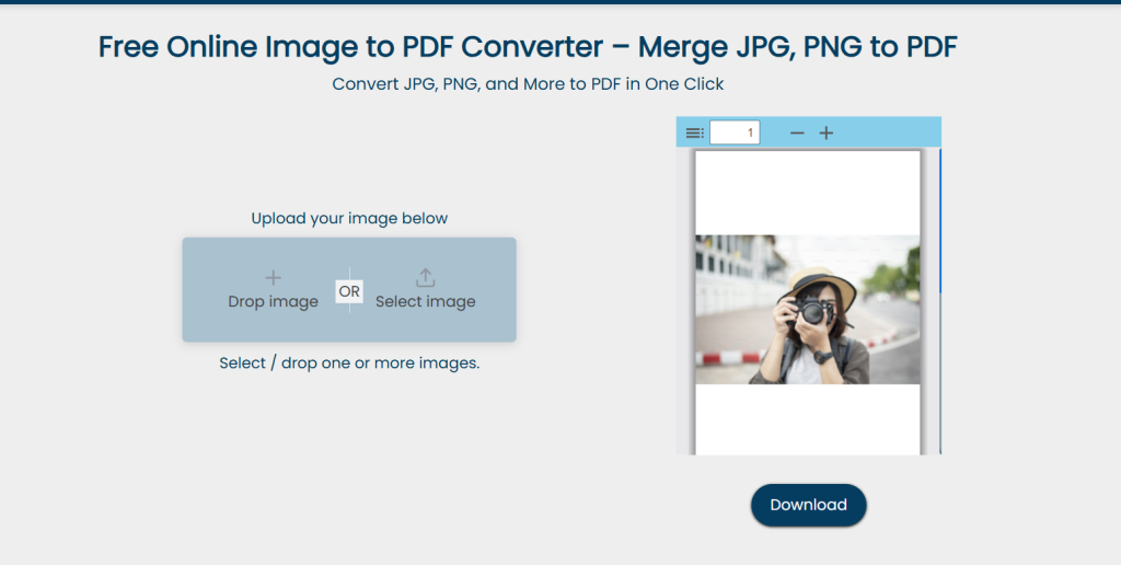 How to save an image as a PDF