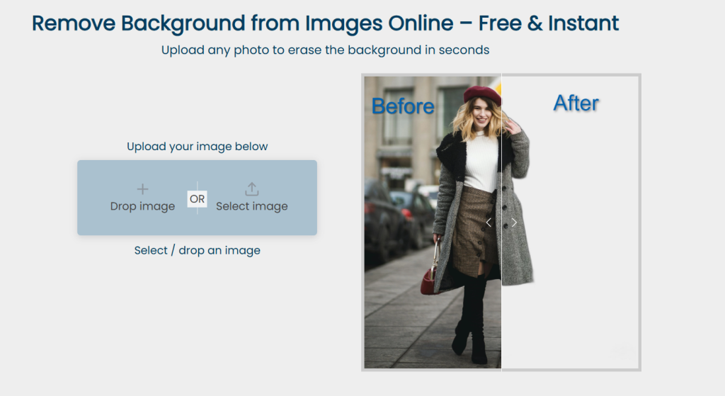 Remove background from an image online
